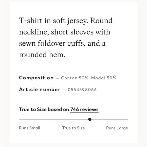 NWT H&M round neck tee - Picture 3 of 3